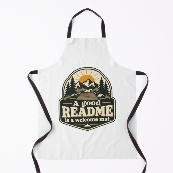 Item preview, A Good README Is a Welcome Mat Vintage Badge designed and sold by ThreadQuirk.