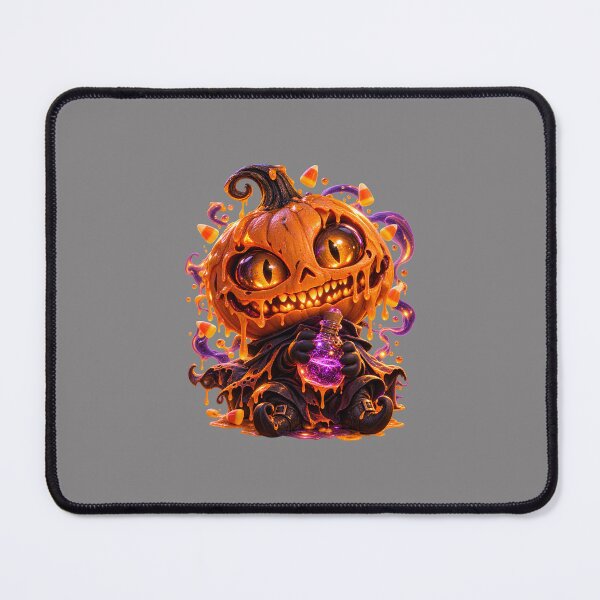 Item preview, Melting Pumpkin Potion Monster – 3D Halloween Art designed and sold by mostanesta.