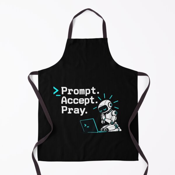 Item preview, Prompt Accept Pray Robot Terminal Graphic designed and sold by ThreadQuirk.