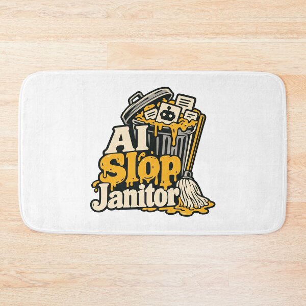 Item preview, AI Slop Janitor – AI Answer Cleanup Graphic designed and sold by ThreadQuirk.