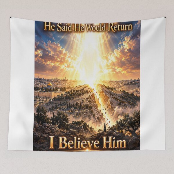 Item preview, He Said He Would Return – I Believe Him | Second Coming of Christ designed and sold by 5PalmsCreative.