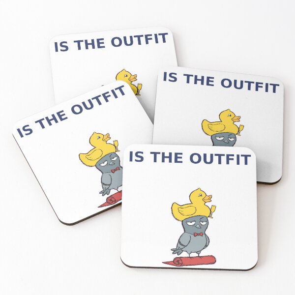 Item preview, The Hat Is the Outfit Funny Pigeon Sticker — Red Carpet Bird Decal designed and sold by ryleemaxwell.