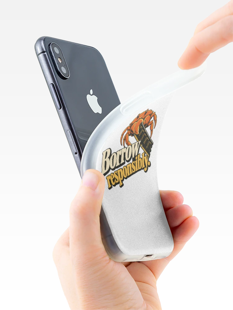 Thumbnail 4 of 5, iPhone Case, Borrow Responsibly Rust Developer Humor designed and sold by ThreadQuirk.