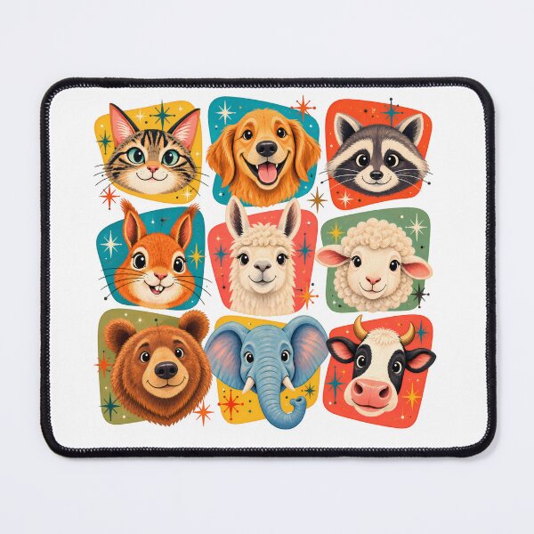 Item preview, Happy Animal Faces designed and sold by Azagthoth.