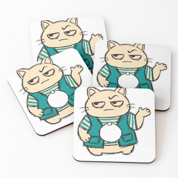 Item preview, Do I Work Here Funny Cat Sticker — Retail Clerk Name Tag Decal designed and sold by ryleemaxwell.