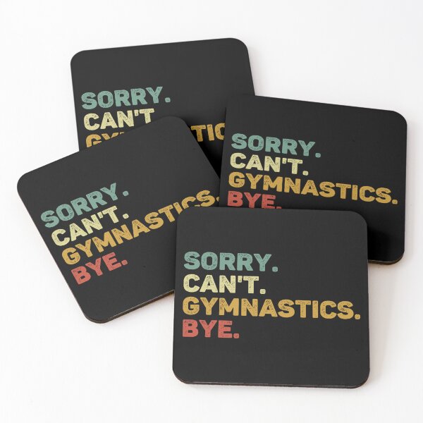 Item preview, Sorry Can't Gymnastics Bye Retro Funny Gymnastics designed and sold by RareBunny.