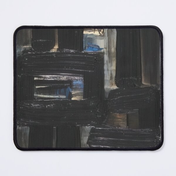 Item preview, Pierre Soulages art - Pierre Soulages artist - Pierre Soulages painting - Pierre Soulages abstract art - Pierre Soulages black painting designed and sold by Rohyadalim.