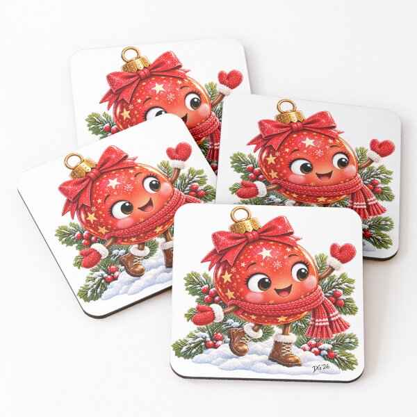 Item preview, Red Christmas Bauble - Spreading Holiday Cheer designed and sold by DoreenGehrkeArt.