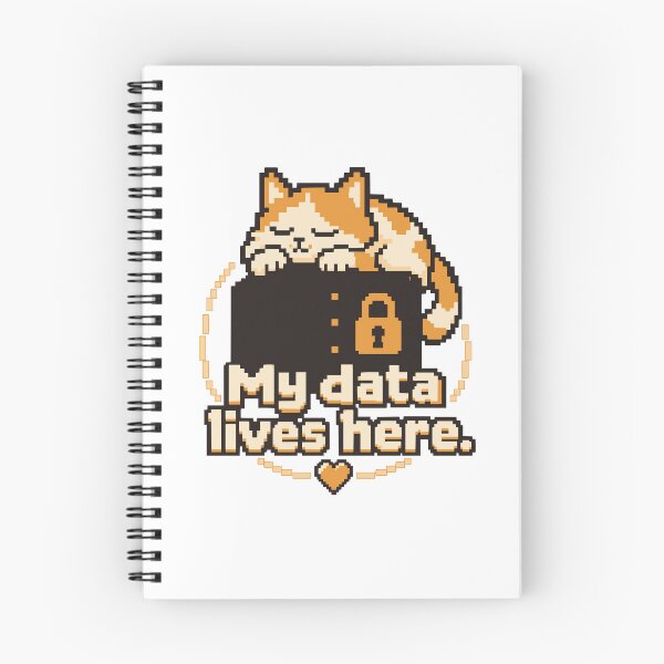 Item preview, My Data Lives Here Pixel Art designed and sold by ThreadQuirk.