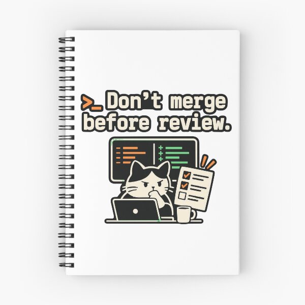 Item preview, Don't Merge Before Review Developer Design designed and sold by ThreadQuirk.