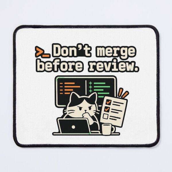 Item preview, Don't Merge Before Review Developer Design designed and sold by ThreadQuirk.