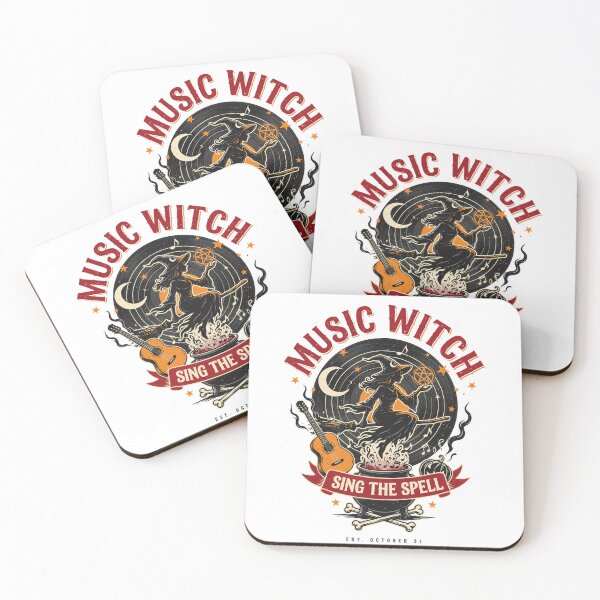 Item preview, Music Witch Halloween Design – Spooky Witchcore Graphic Tee v18 designed and sold by DarylWelsh2024.