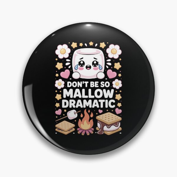 Item preview, Dont Be So Mallow Dramatic – Kawaii Smores Campfire Art designed and sold by jkrphoto.