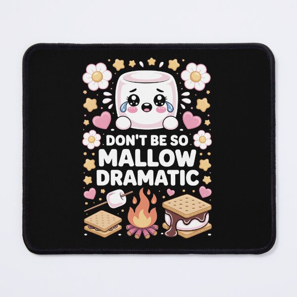 Item preview, Dont Be So Mallow Dramatic – Kawaii Smores Campfire Art designed and sold by jkrphoto.