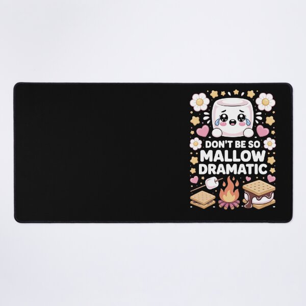 Item preview, Dont Be So Mallow Dramatic – Kawaii Smores Campfire Art designed and sold by jkrphoto.