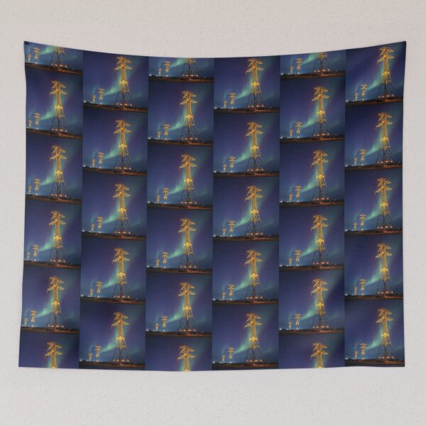 Item preview, Power Lines Northern Lights Design designed and sold by Pylon-Bureau.