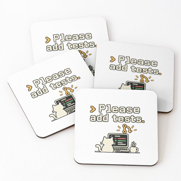 Item preview, Please Add Tests – Pixel Art Coding Design designed and sold by ThreadQuirk.
