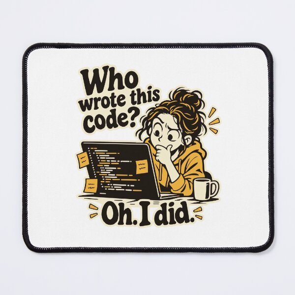 Item preview, Who Wrote This Code? Comic Programmer T-Shirt designed and sold by ThreadQuirk.