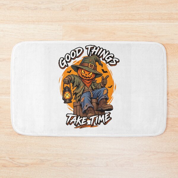 Item preview, Good Things Take Time Halloween Pumpkin designed and sold by StudioDessin.