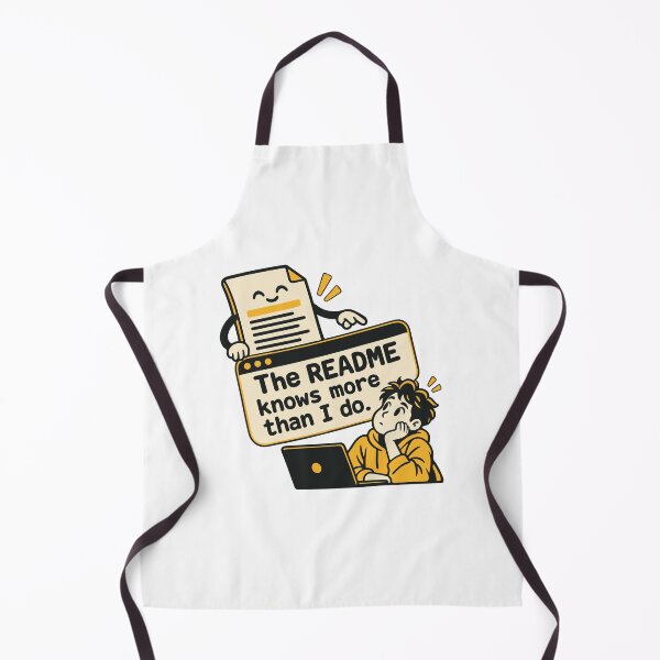 Item preview, The README Knows More Than I Do Developer T-Shirt designed and sold by ThreadQuirk.