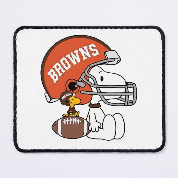 Item preview, Snoopy & Woodstock Cleveland Browns Football Retro F819 designed and sold by GLUVY-THEME.
