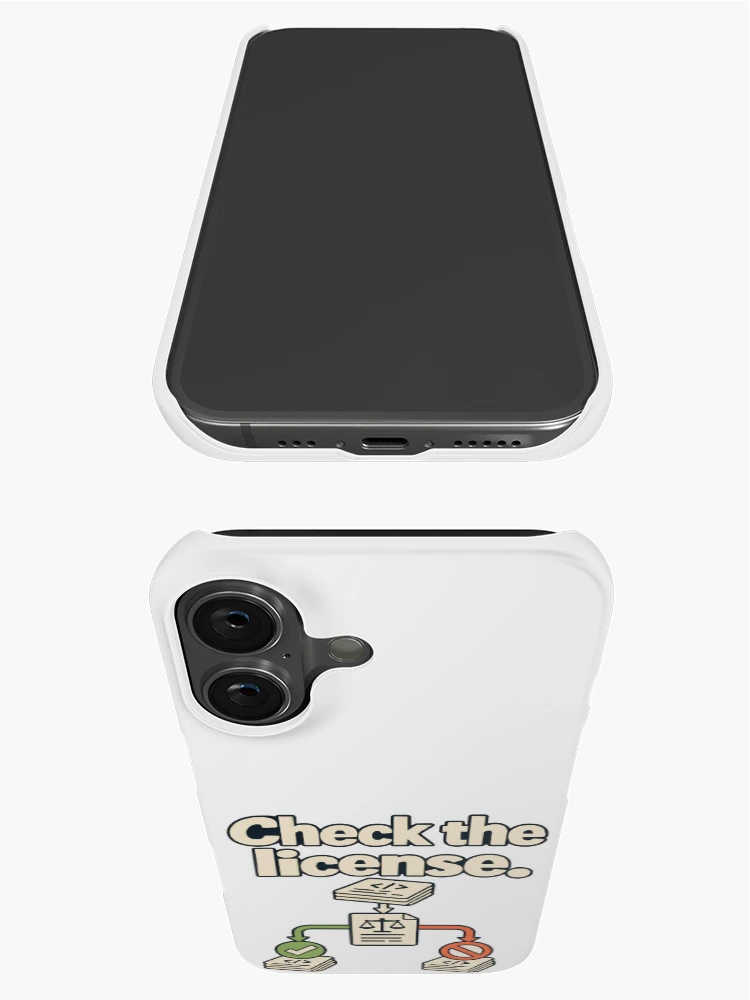 Thumbnail 3 of 4, iPhone Case, Check the License Code Blueprint designed and sold by ThreadQuirk.