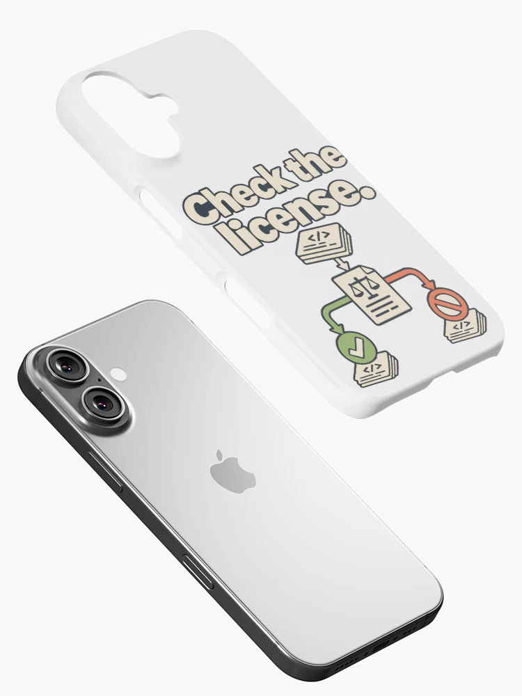 Thumbnail 2 of 4, iPhone Case, Check the License Code Blueprint designed and sold by ThreadQuirk.