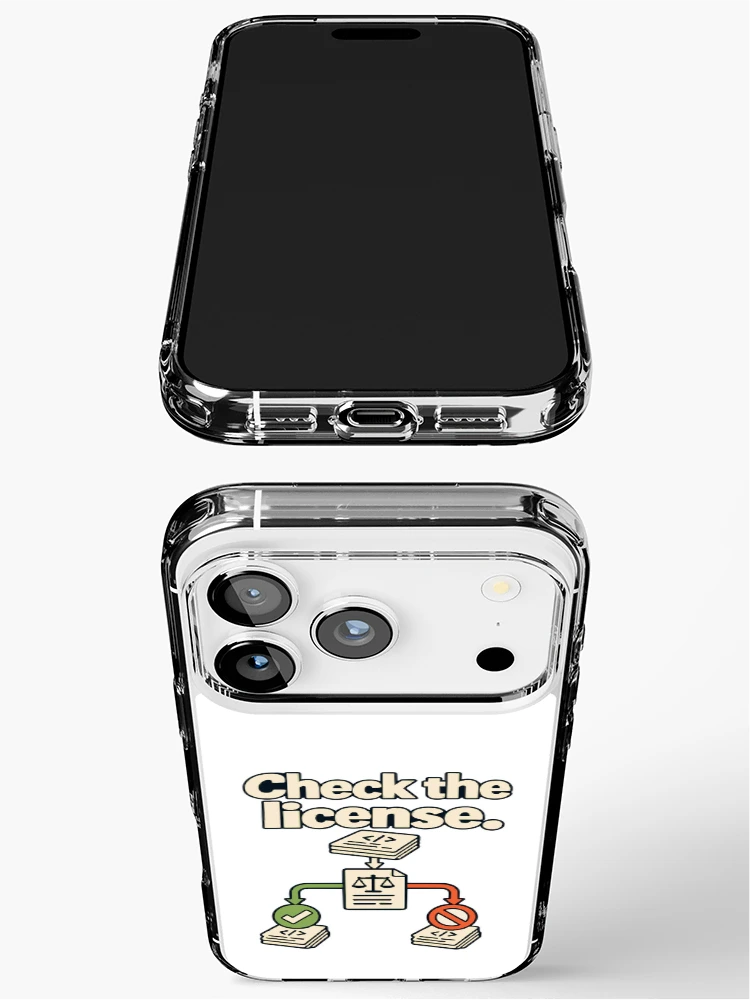Thumbnail 3 of 5, iPhone Case, Check the License Code Blueprint designed and sold by ThreadQuirk.
