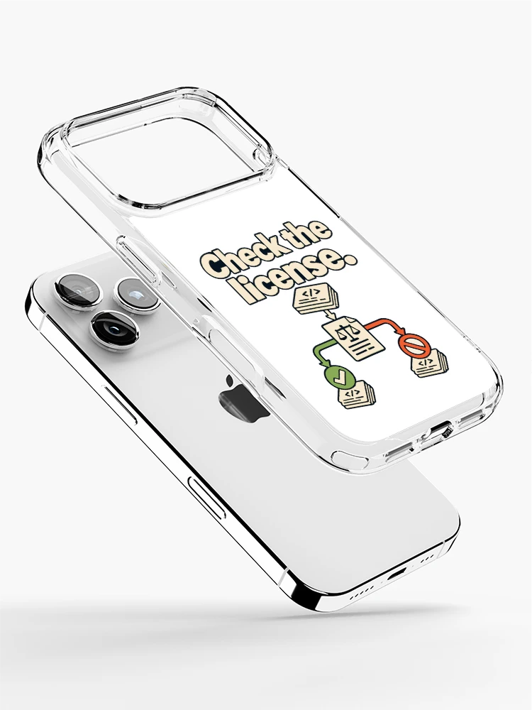 Thumbnail 2 of 5, iPhone Case, Check the License Code Blueprint designed and sold by ThreadQuirk.