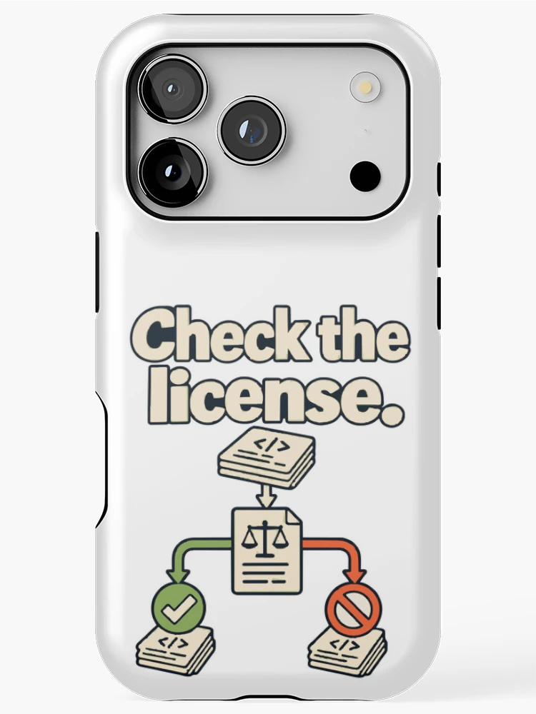Thumbnail 1 of 4, iPhone Case, Check the License Code Blueprint designed and sold by ThreadQuirk.
