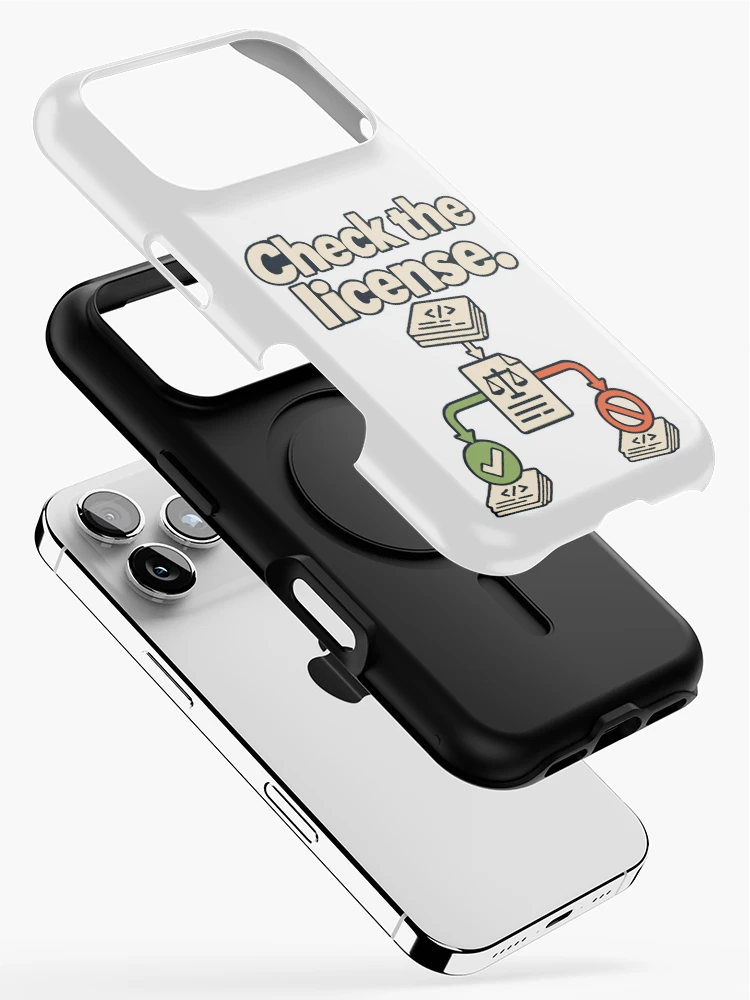 Thumbnail 2 of 4, iPhone Case, Check the License Code Blueprint designed and sold by ThreadQuirk.