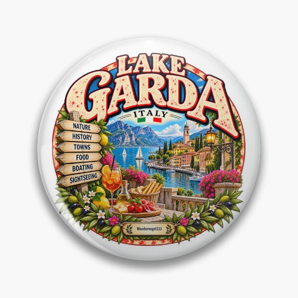 Item preview, Lake Garda, Italy – Alpine panorama & Dolce Vita designed and sold by Wandervogel123.