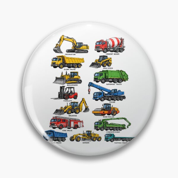 Item preview, Construction Trucks Heavy Equipment Excavator Machine Art designed and sold by andre-hollow.