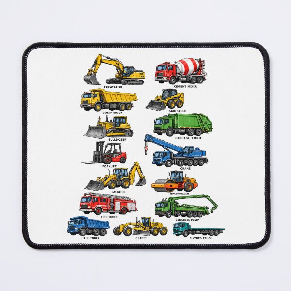 Item preview, Construction Trucks Heavy Equipment Excavator Machine Art designed and sold by andre-hollow.