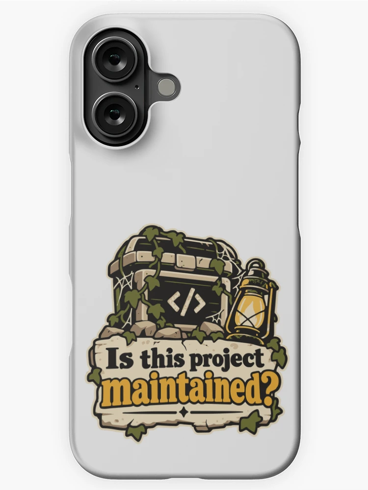 Thumbnail 1 of 4, iPhone Case, Is This Project Maintained? Code Explorer Design designed and sold by ThreadQuirk.