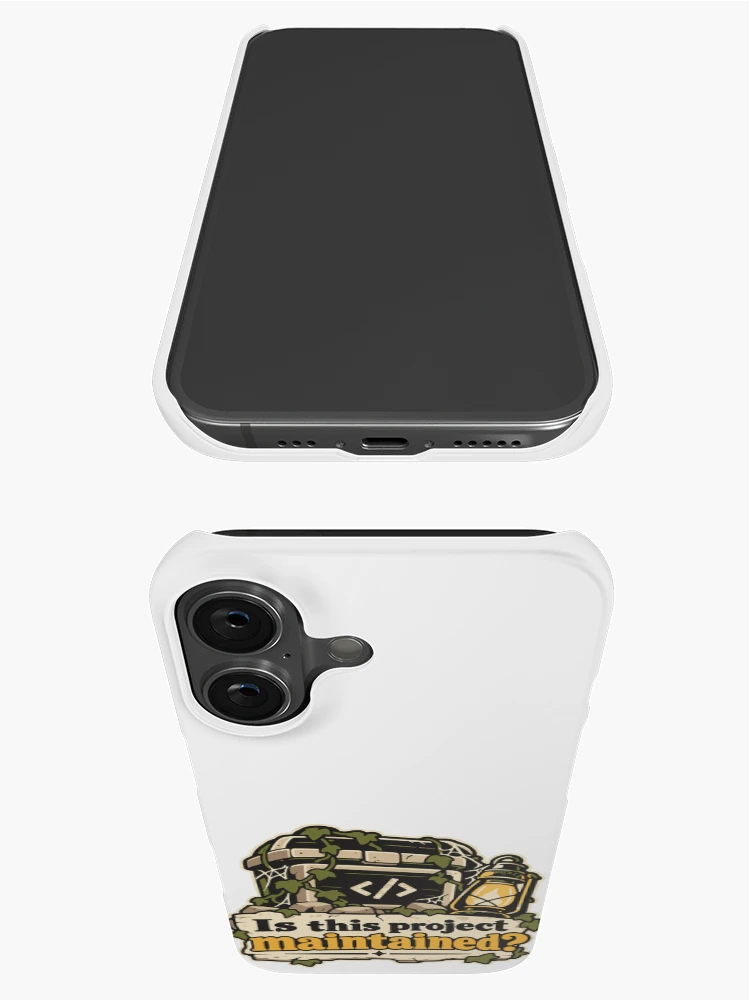 Thumbnail 3 of 4, iPhone Case, Is This Project Maintained? Code Explorer Design designed and sold by ThreadQuirk.