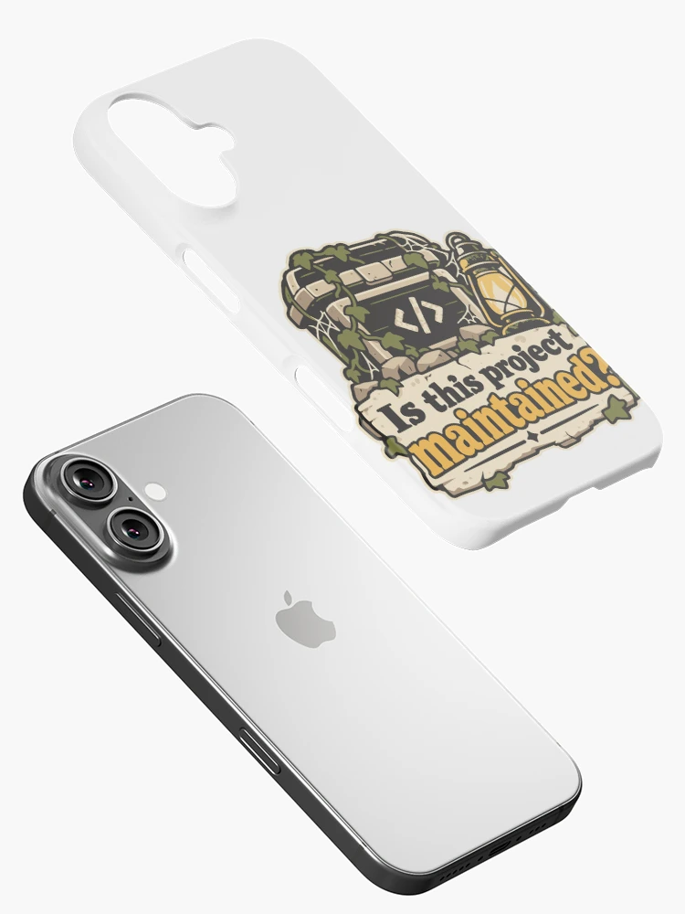 Thumbnail 2 of 4, iPhone Case, Is This Project Maintained? Code Explorer Design designed and sold by ThreadQuirk.
