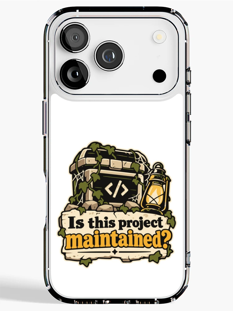 Thumbnail 1 of 5, iPhone Case, Is This Project Maintained? Code Explorer Design designed and sold by ThreadQuirk.