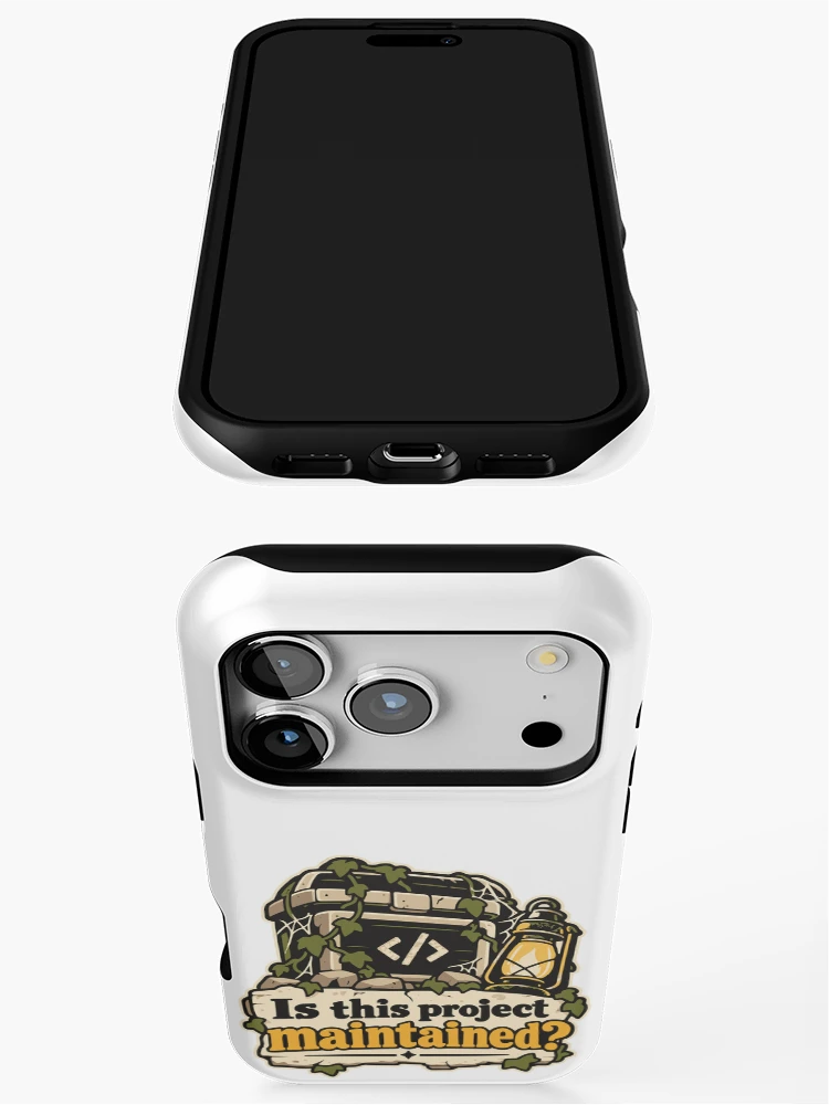 Thumbnail 3 of 4, iPhone Case, Is This Project Maintained? Code Explorer Design designed and sold by ThreadQuirk.