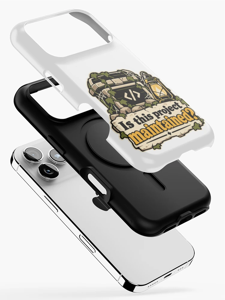 Thumbnail 2 of 4, iPhone Case, Is This Project Maintained? Code Explorer Design designed and sold by ThreadQuirk.