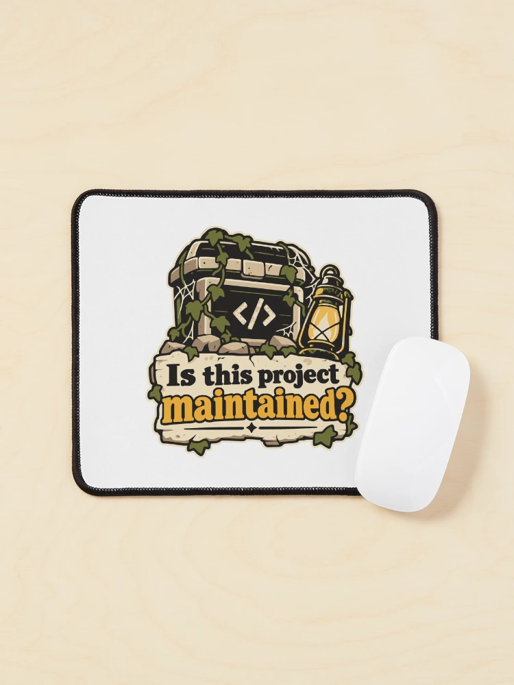 Thumbnail 1 of 5, Mouse Pad, Is This Project Maintained? Code Explorer Design designed and sold by ThreadQuirk.