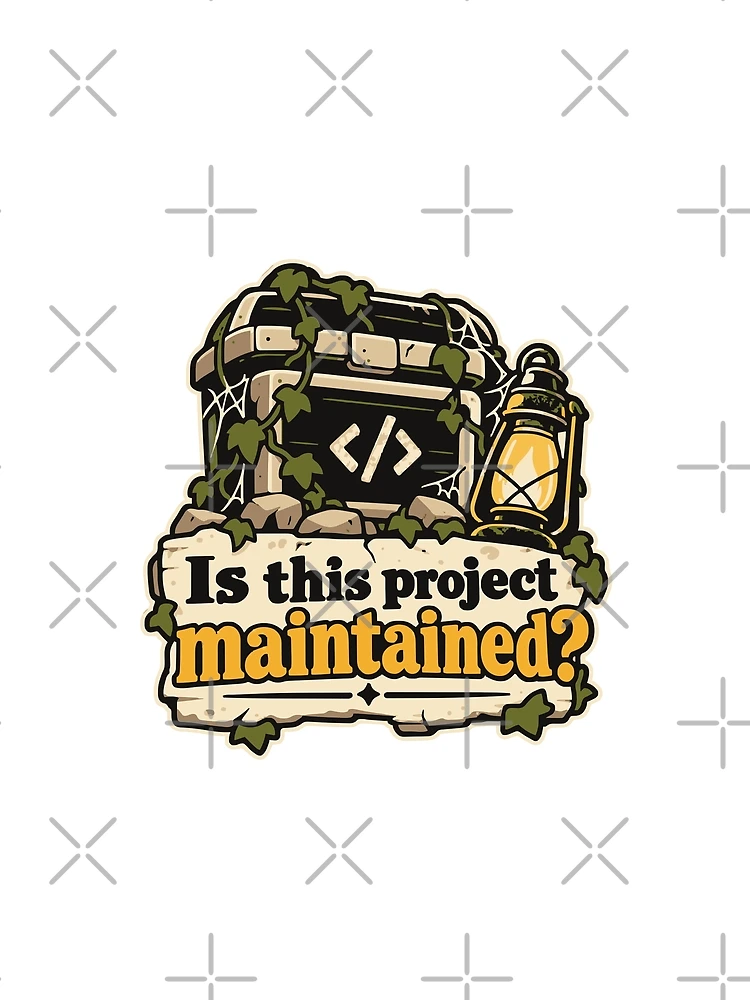 Thumbnail 4 of 4, Graphic T-Shirt, Is This Project Maintained? Code Explorer Design designed and sold by ThreadQuirk.