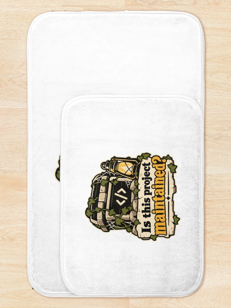 Thumbnail 5 of 6, Bath Mat, Is This Project Maintained? Code Explorer Design designed and sold by ThreadQuirk.