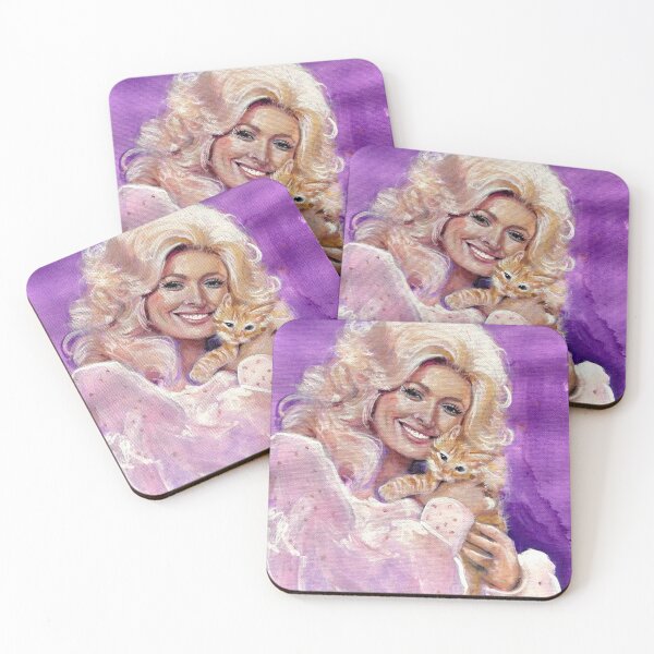 Item preview, Dolly Parton: 1946-2026, acrylic painting on canvas notepad by Julie Sosa designed and sold by SpookyTatBabe.