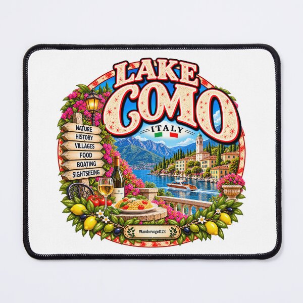 Item preview, Lake Como, Italy – Alpine panorama & Dolce Vita designed and sold by Wandervogel123.