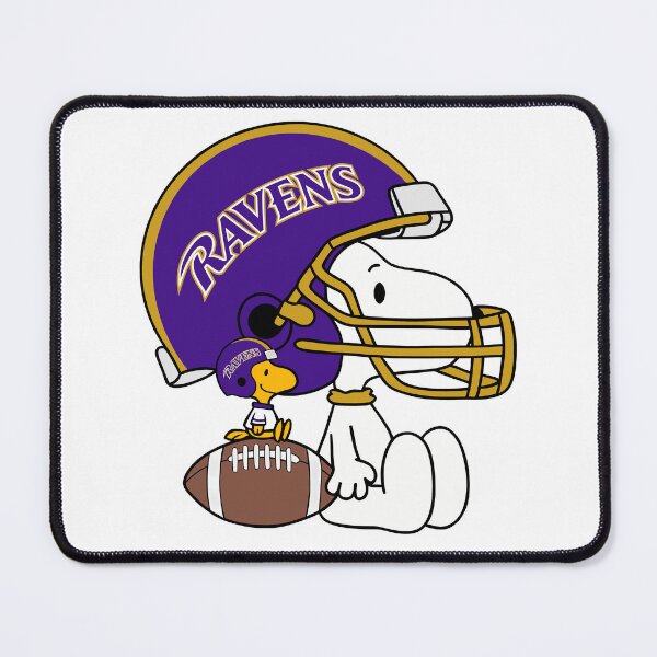 Item preview, Snoopy & Woodstock Baltimore Ravens Football Retro F821 designed and sold by GLUVY-THEME.