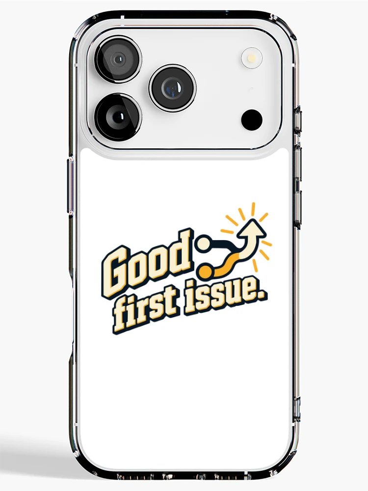 Thumbnail 1 of 5, iPhone Case, Good First Issue Open Source Graphic designed and sold by ThreadQuirk.