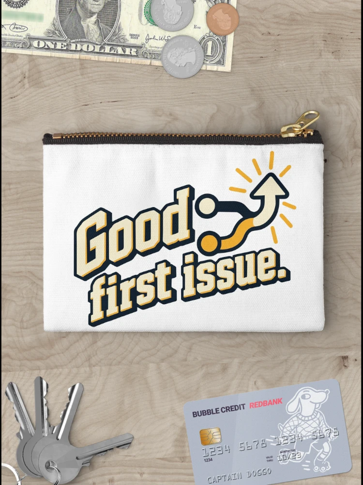Thumbnail 3 of 4, Zipper Pouch, Good First Issue Open Source Graphic designed and sold by ThreadQuirk.
