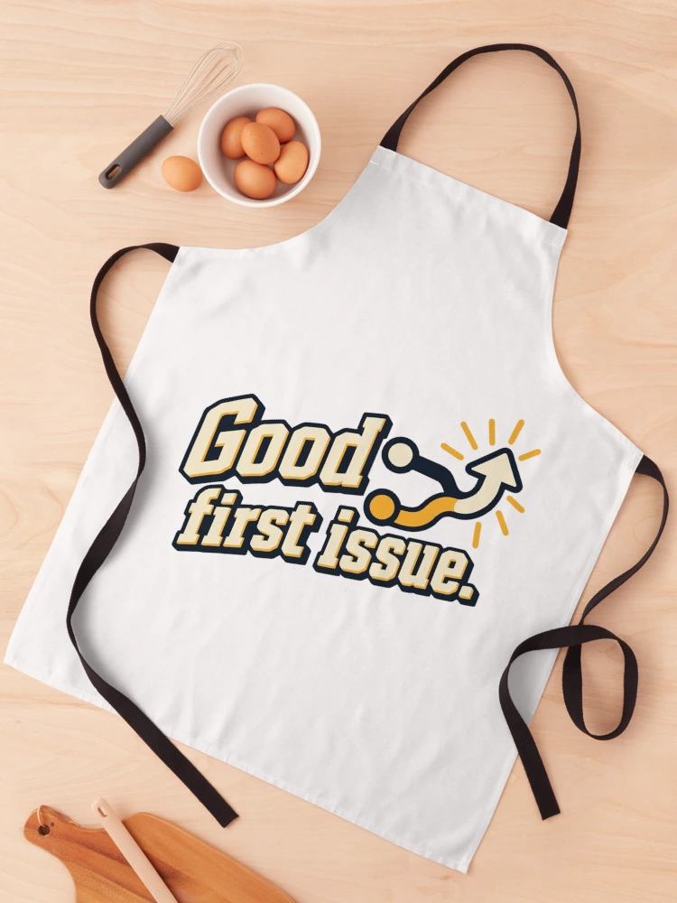 Thumbnail 1 of 6, Apron, Good First Issue Open Source Graphic designed and sold by ThreadQuirk.