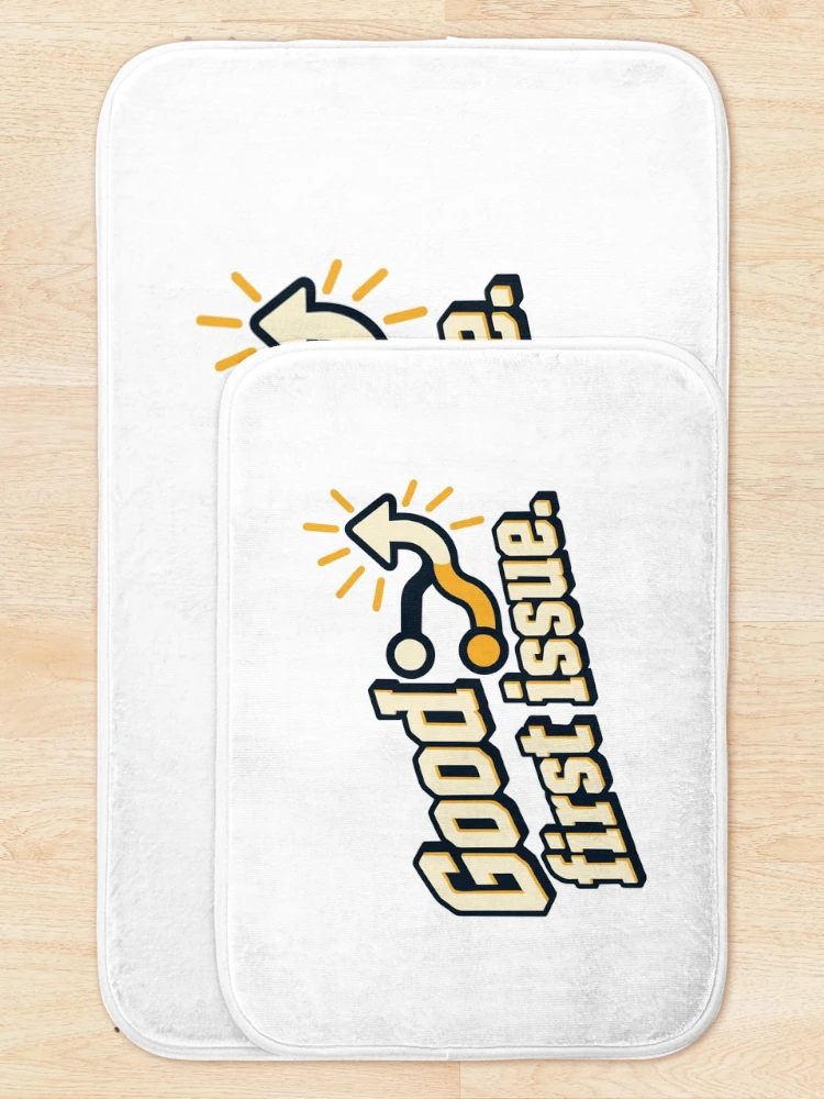 Thumbnail 5 of 6, Bath Mat, Good First Issue Open Source Graphic designed and sold by ThreadQuirk.